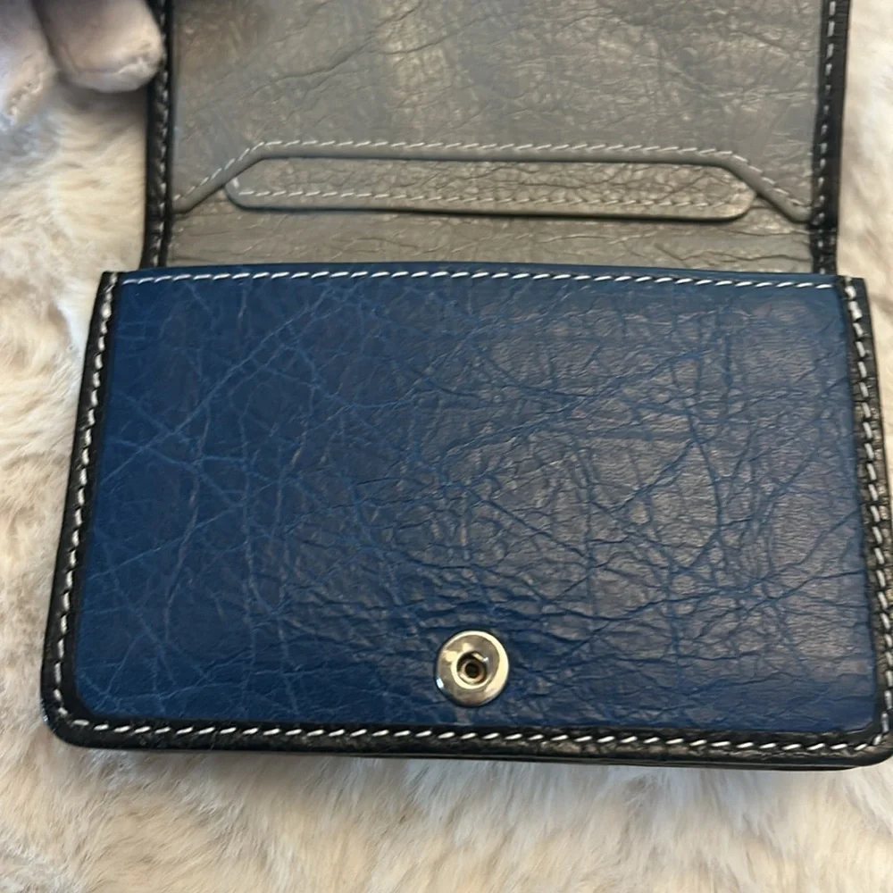 Balenciaga Bazaar small multi colored leather  bifold card holder wallet - Picture 12 of 17